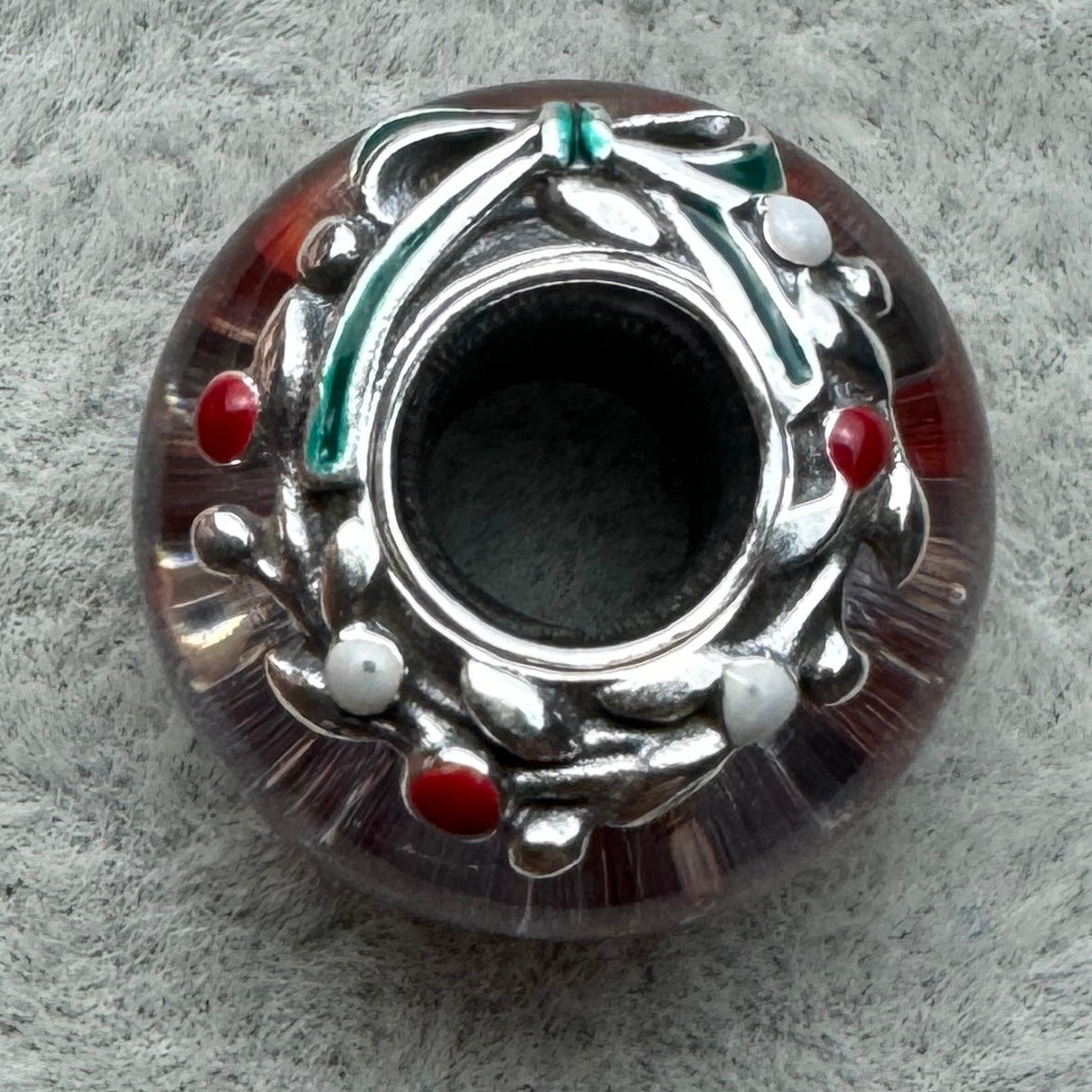 Charm Cristal De Murano Caramelo Navidad