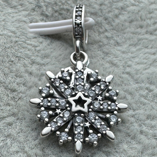 Charm Colgante Doble Fuegos Artificiales Brillantes