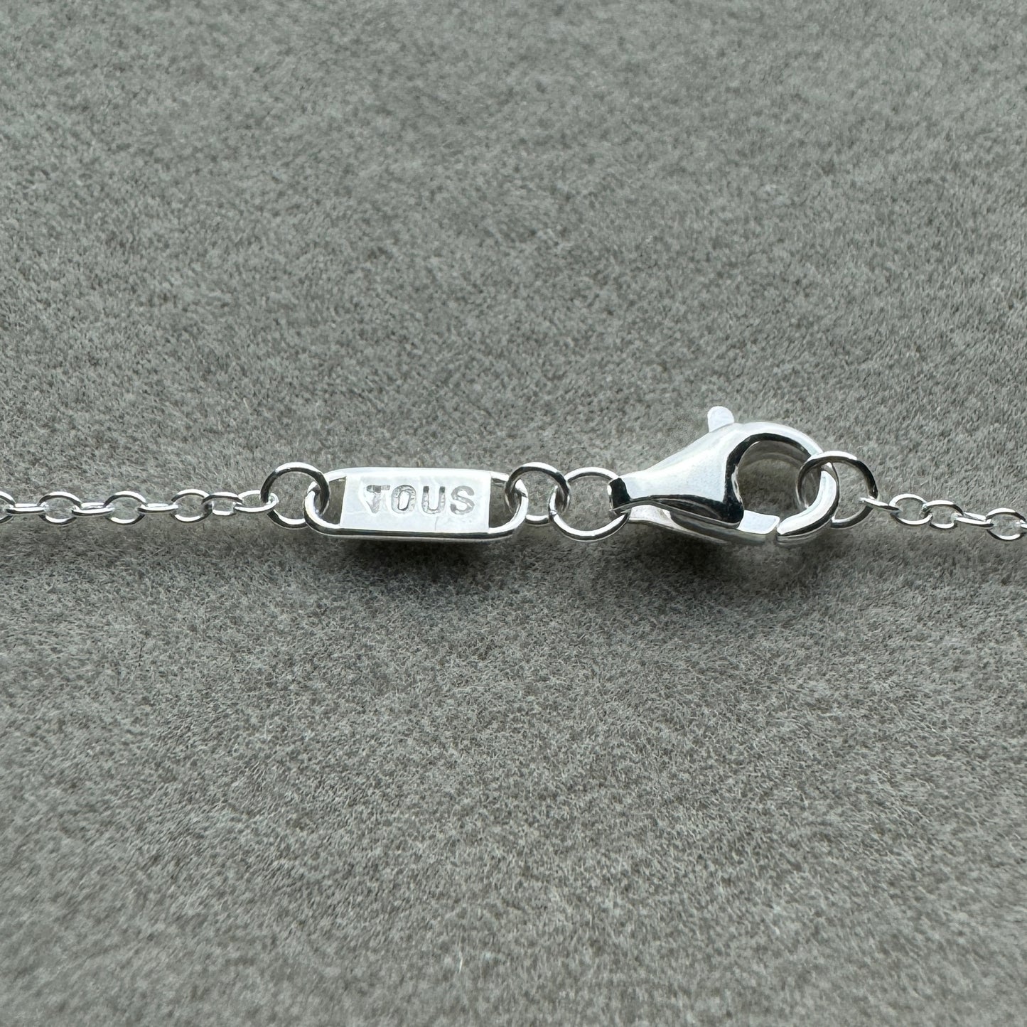 Collar Tous Oso Blanco Nácar 45 cm (Ajustable A 40 cm)