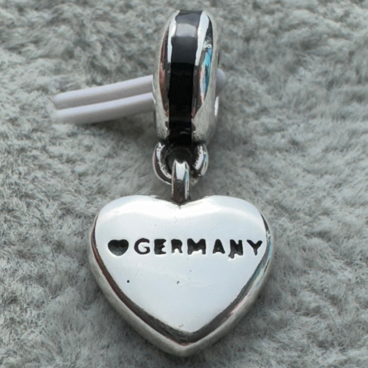 Charm Colgante Corazón Bandera De Alemania
