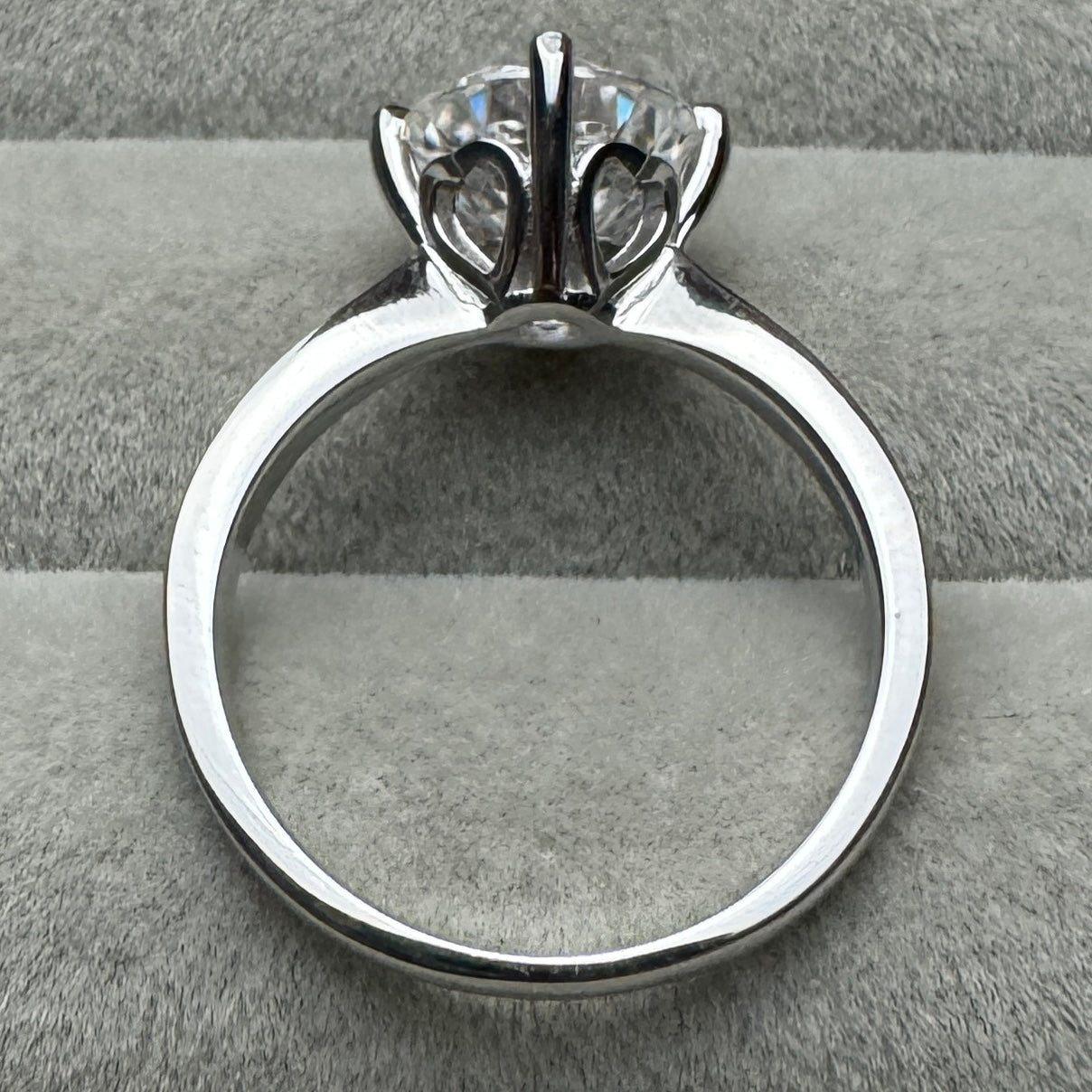 Anillo Círculo Brillante Frontal Moissanita