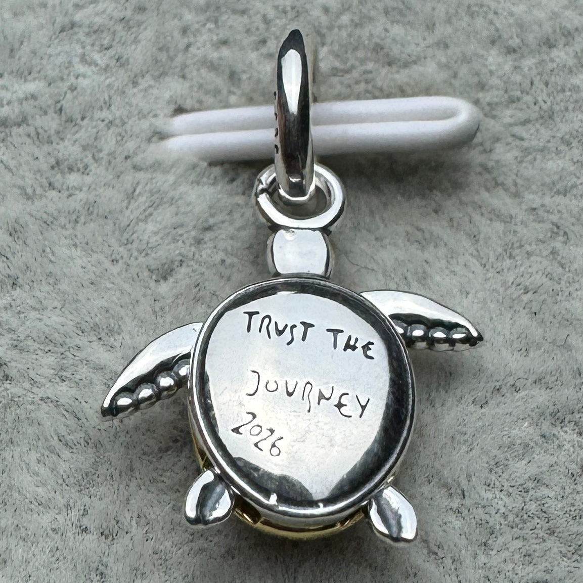 Charm Colgante Tortuga Rosa