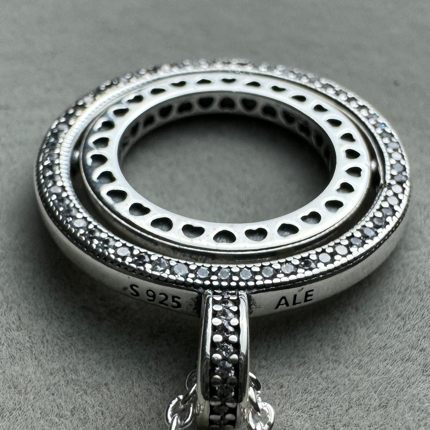 Collar Doble Disco Brillante Giratorio 45 cm (Ajustable A 43 Y 41 cm)