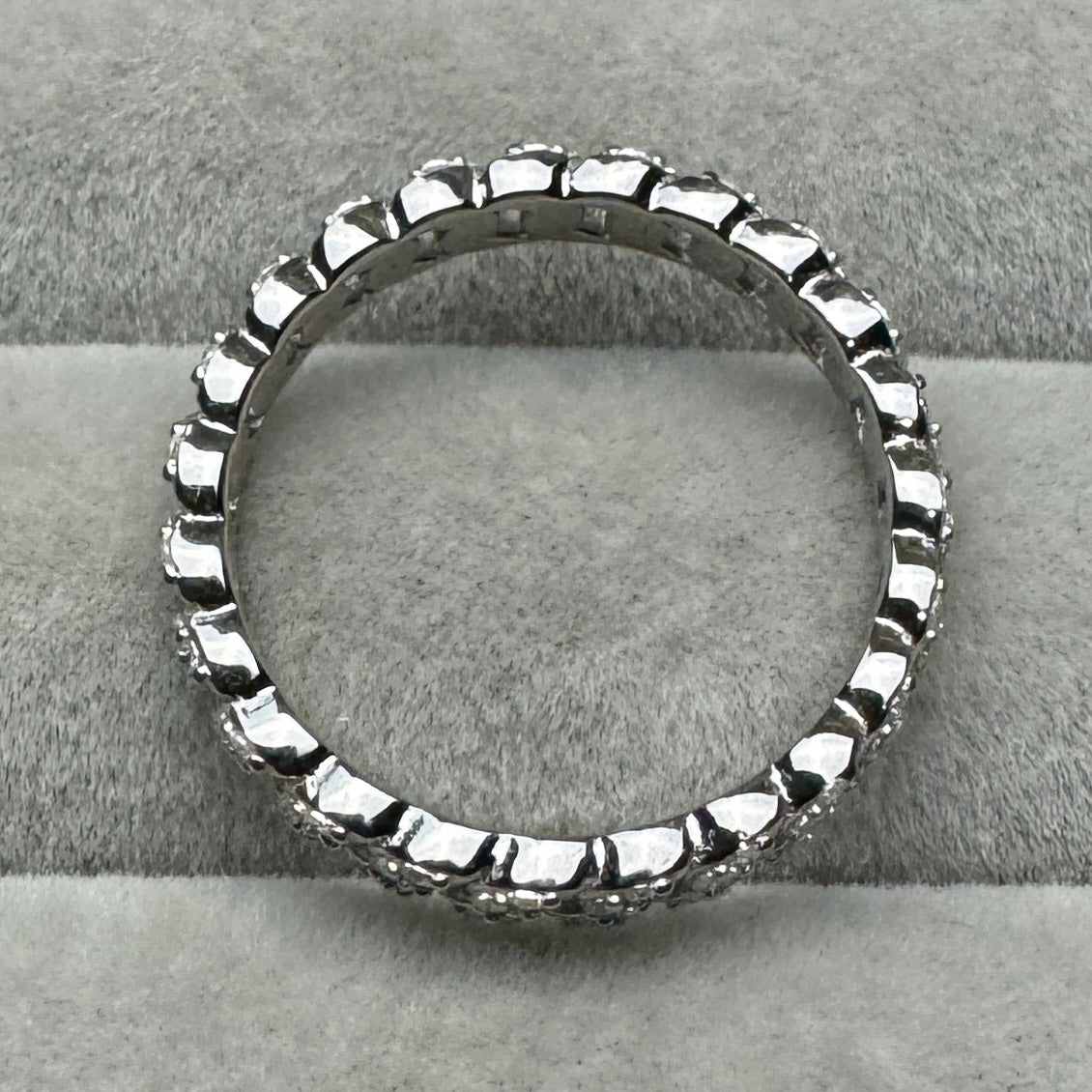 Anillo Cubano Moissanita