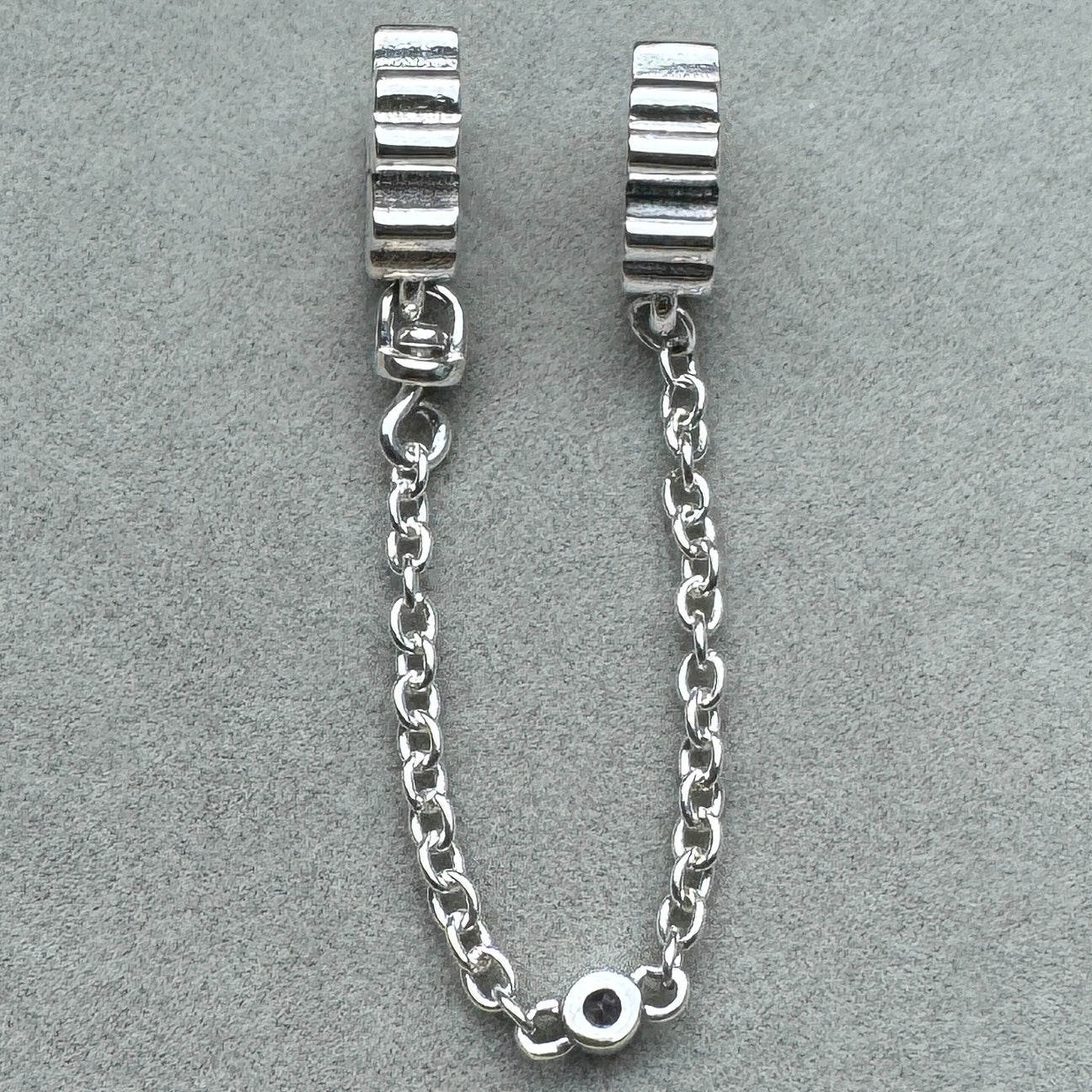 Cadena De Seguridad Flores Y Zirconia