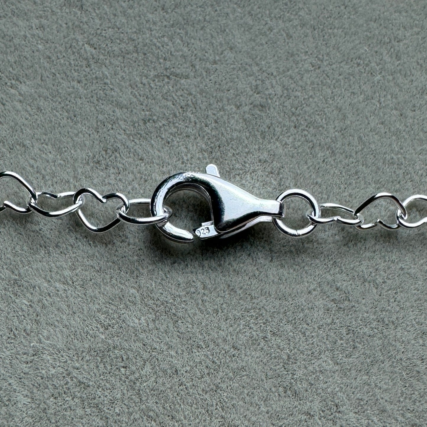 Collar Corazones Entrelazados 45 cm (Ajustable Al Largo Deseado)