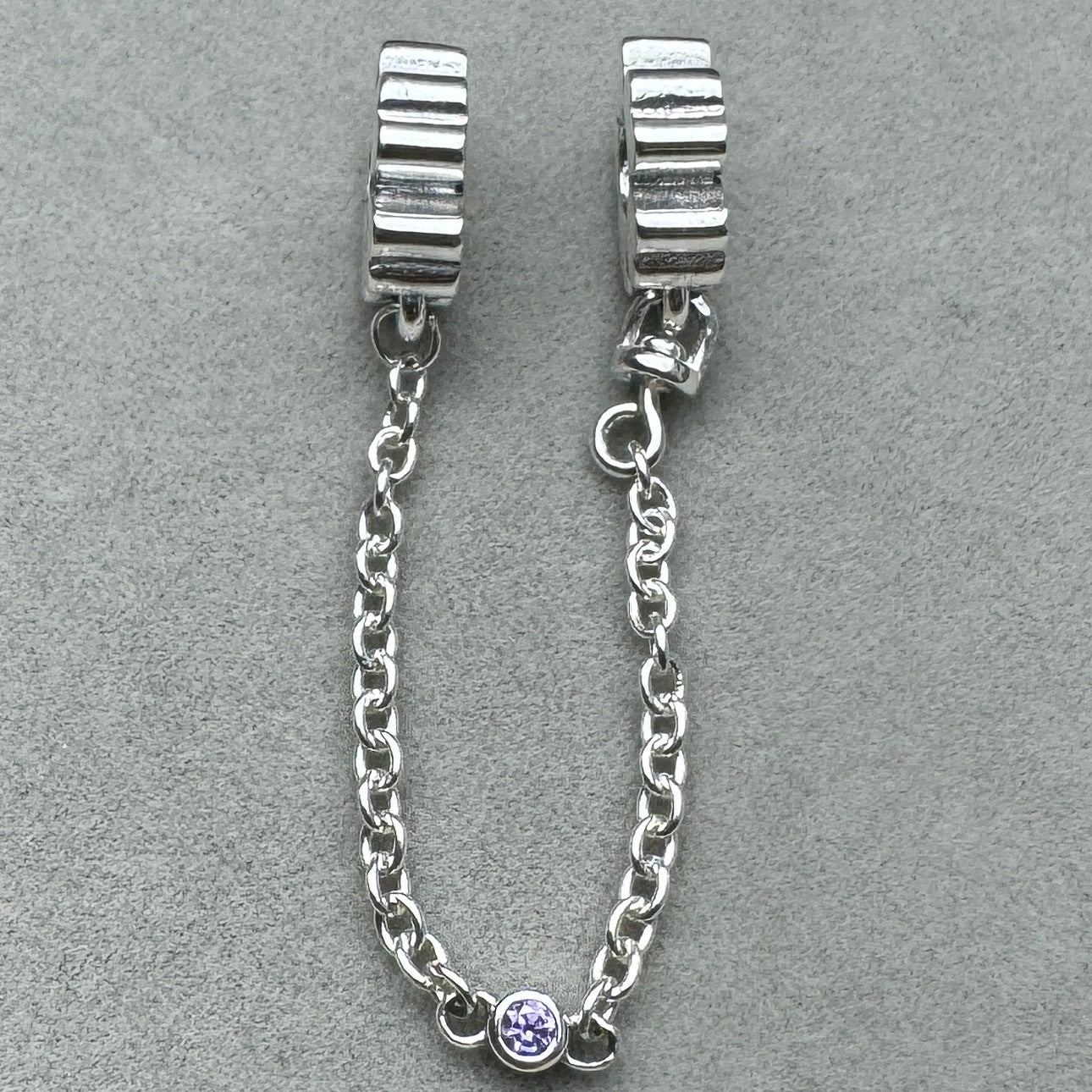 Cadena De Seguridad Flores Y Zirconia