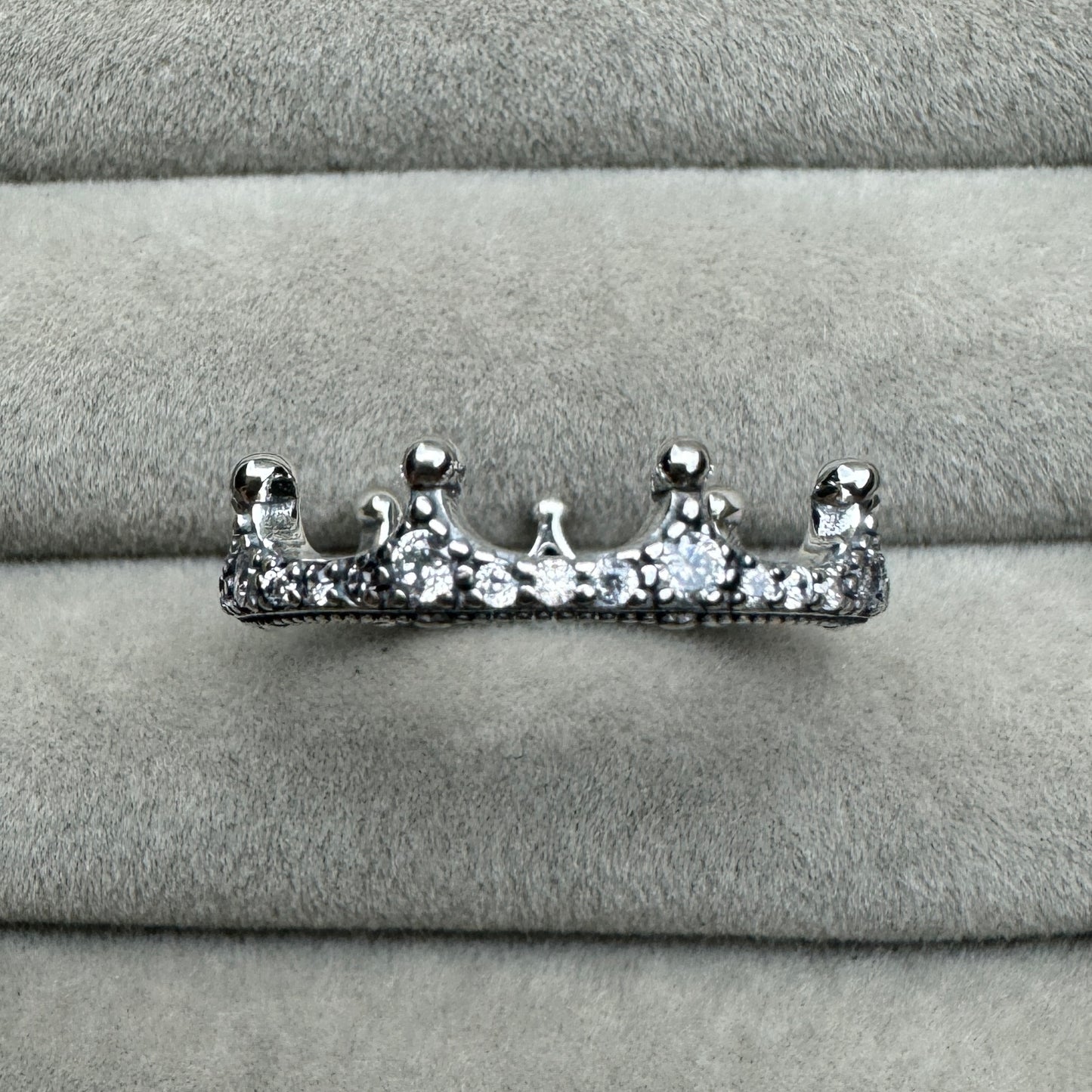 Anillo Corona Pavé
