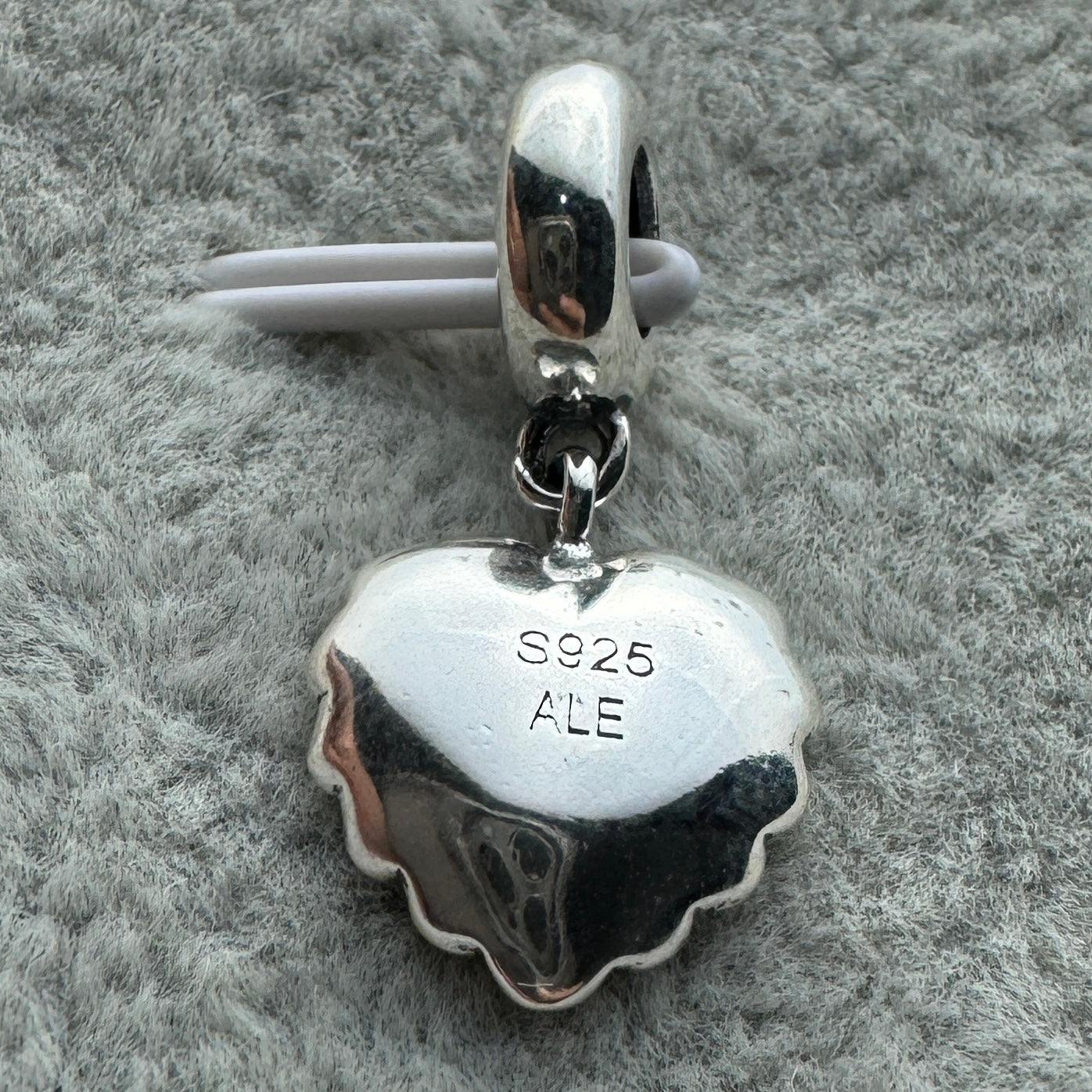 Charm Colgante Corazón Rosa