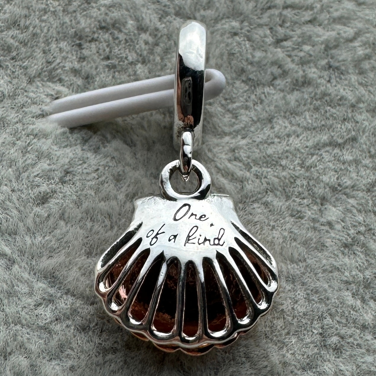 Charm Colgante Concha Que Se Abre