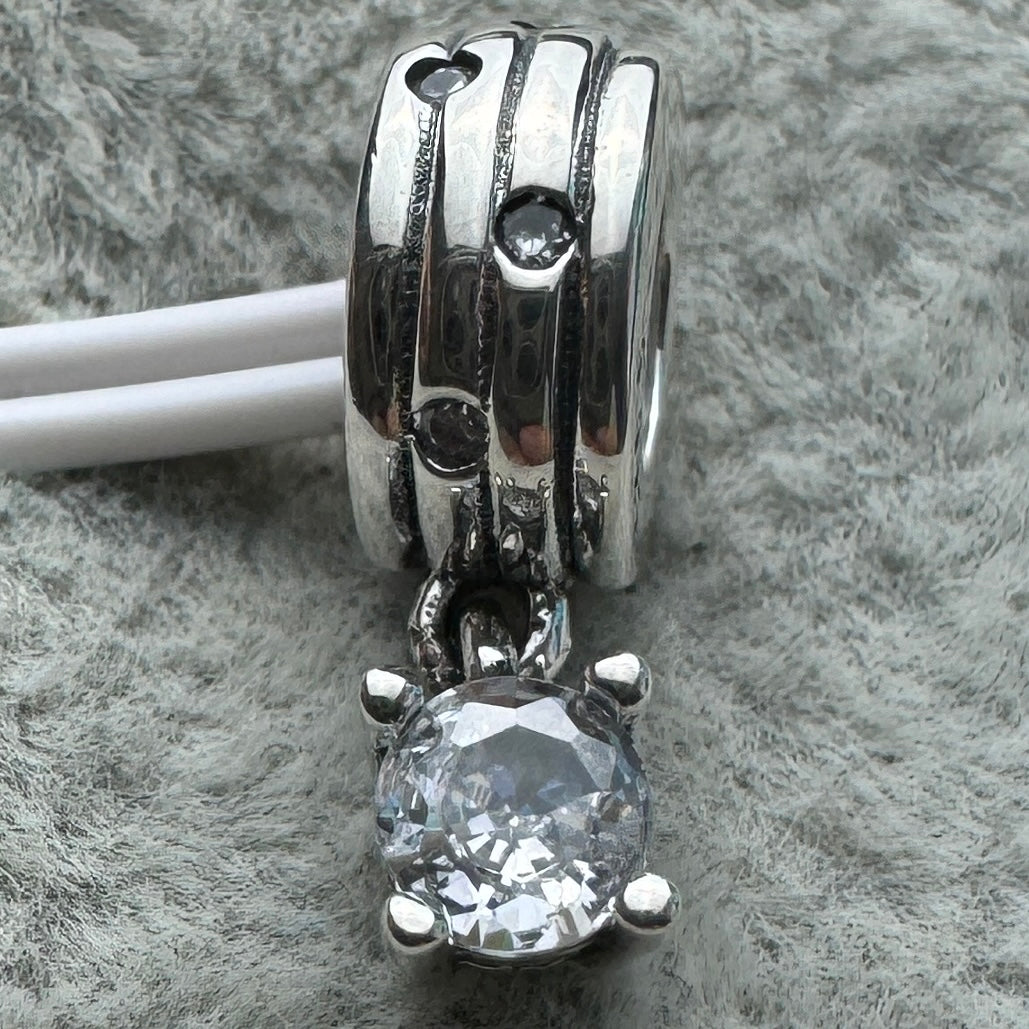 Charm Pavé Colgante Transparente
