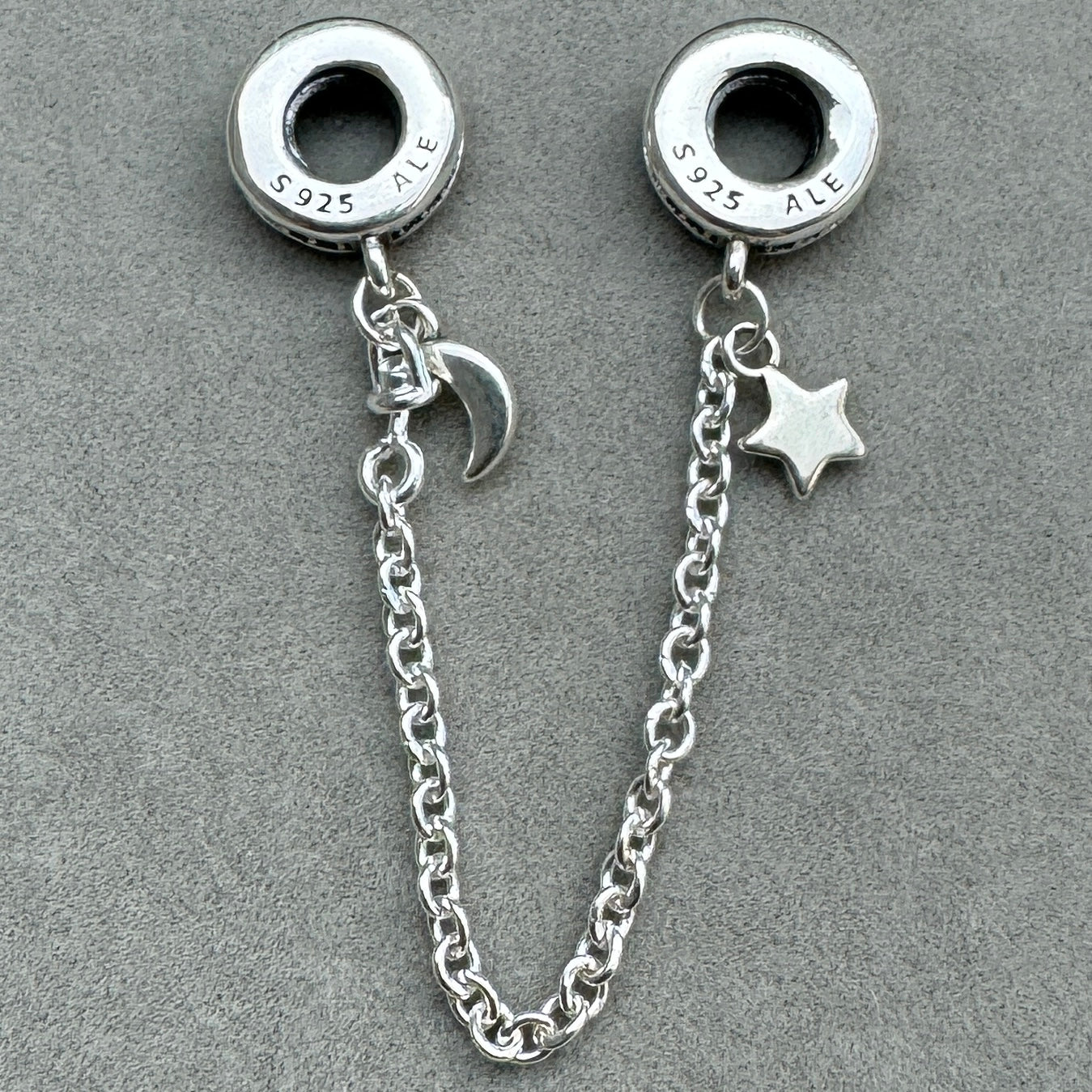 Cadena De Seguridad Luna y Estrella