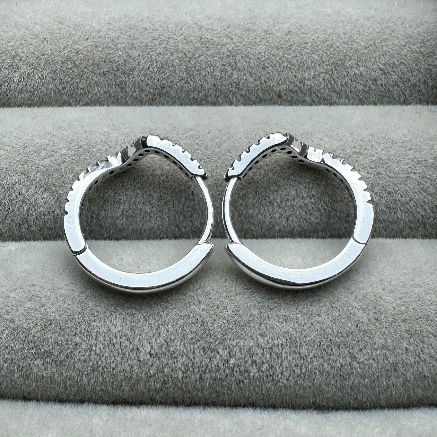 Aretes Ondas Brillantes