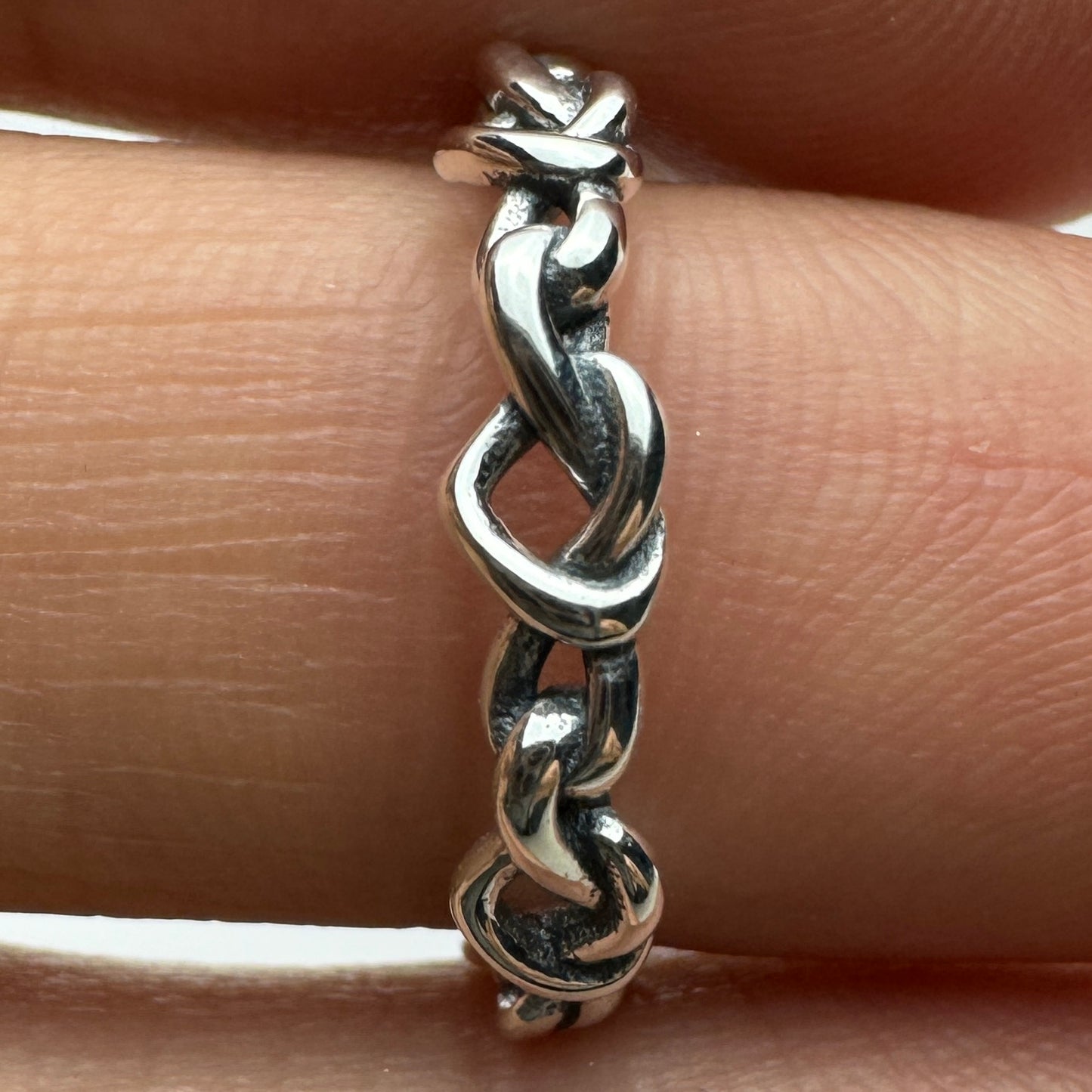 Anillo Corazones Entrelazados