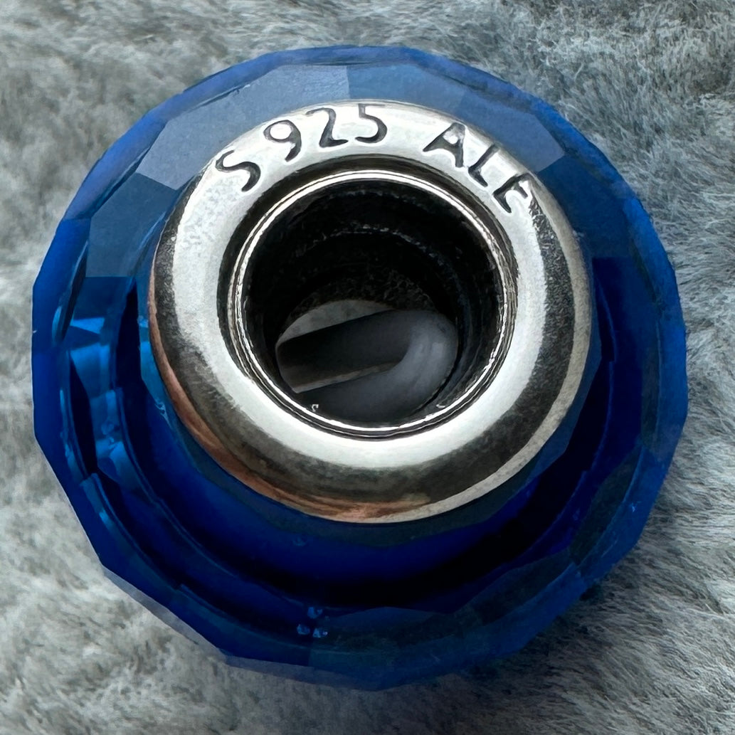 Charm Cristal Murano Azul