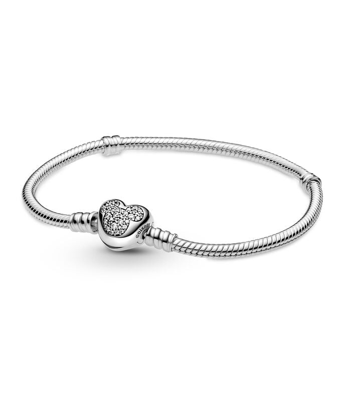 Brazalete Flexible Cierre Mickey Brillante Pandora