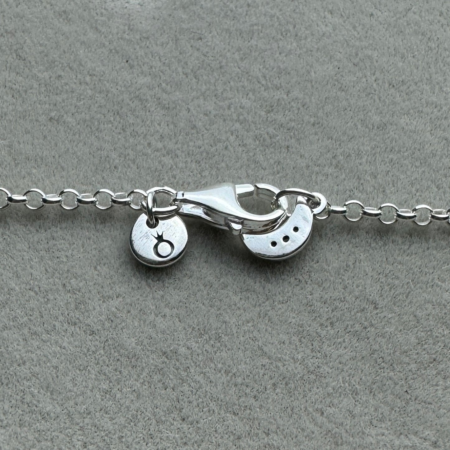 Collar Corazón Con Estrellas Y Luna Azul Brillante 50 cm (Ajustable A 45 Y 40 cm)