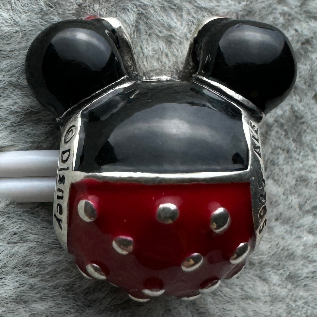 Charm Silueta Minnie Redondo Rojo Disney