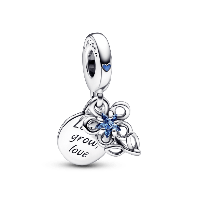 Charm Colgante Doble Flor Floreciendo