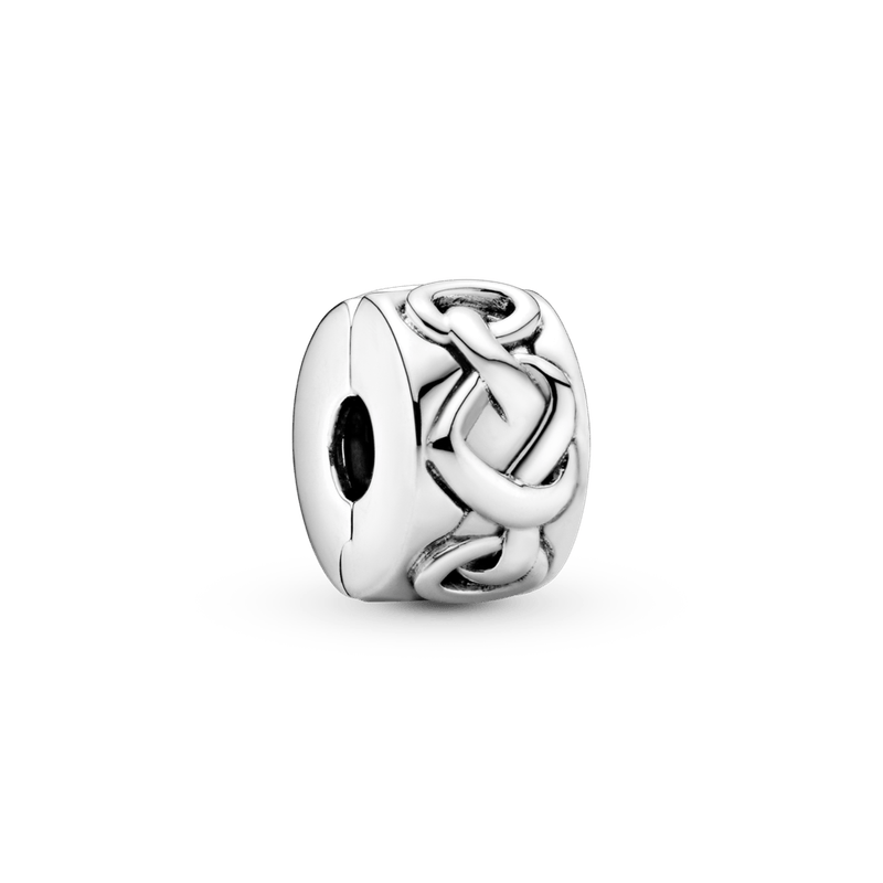 Charm Clip De Seguridad Corazones Entrelazados Pandora