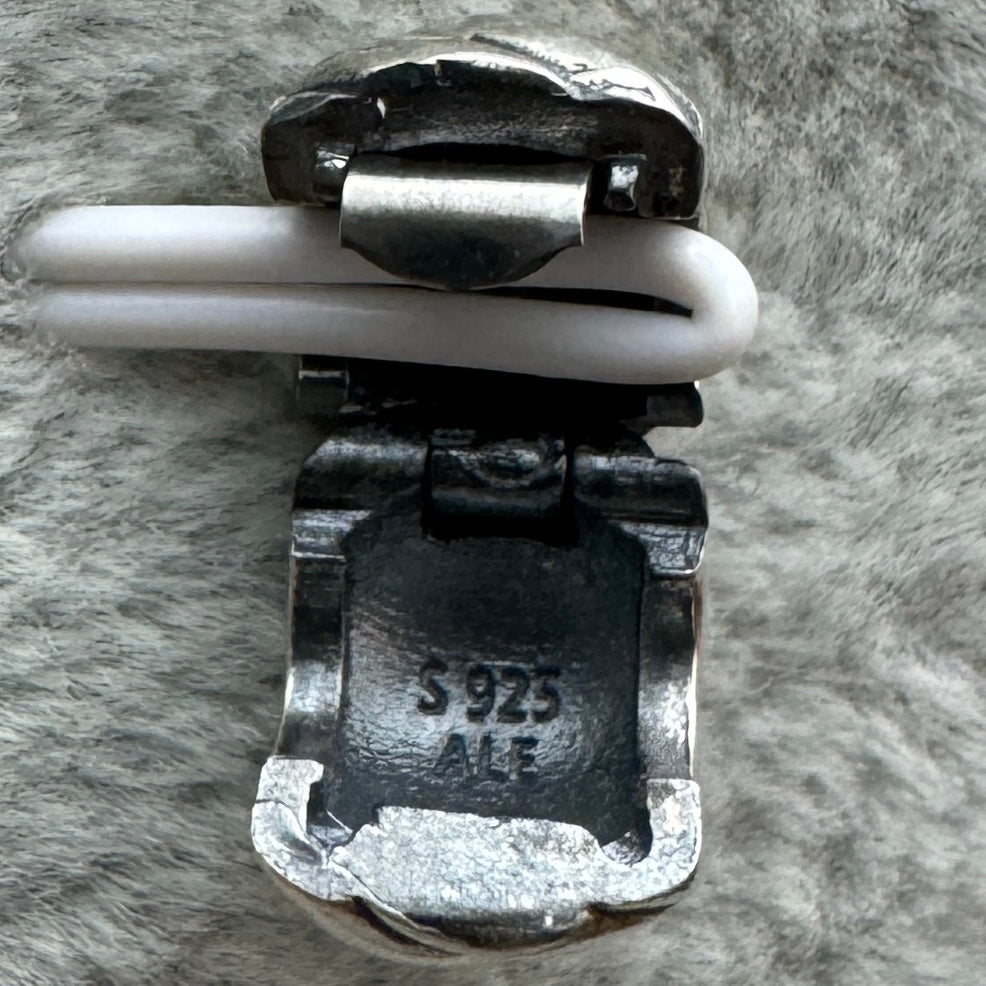 Charm Clip De Seguridad Plumas Pulidas Pandora Vista Del Interior