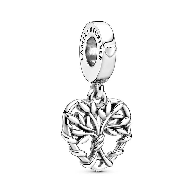 Charm Colgante Corazón Árbol Familiar Pandora