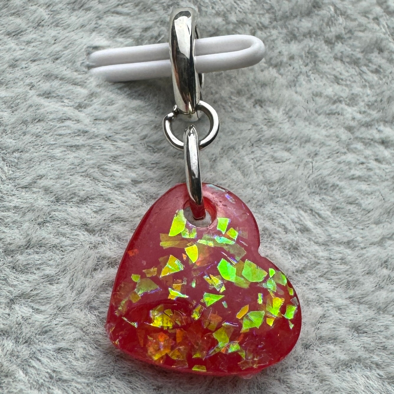 Charm Colgante Corazón Rojo Pandora Vista Trasera