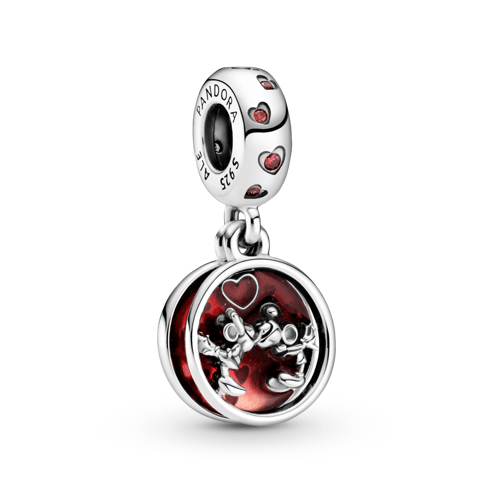 Charm Colgante Doble Amor Y Besos Mickey Y Minnie Disney Pandora
