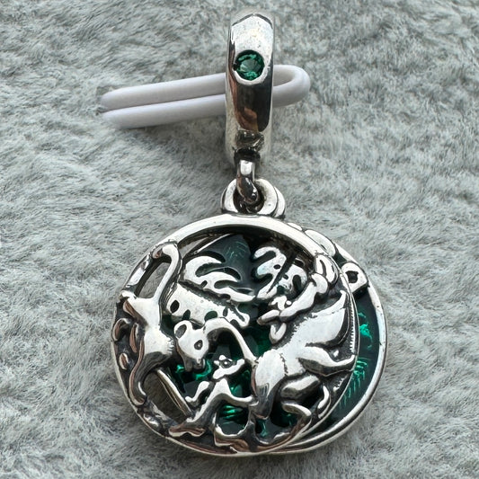 Charm Colgante Doble Simba, Timón Y Pumba Disney Pandora Vista Frontal