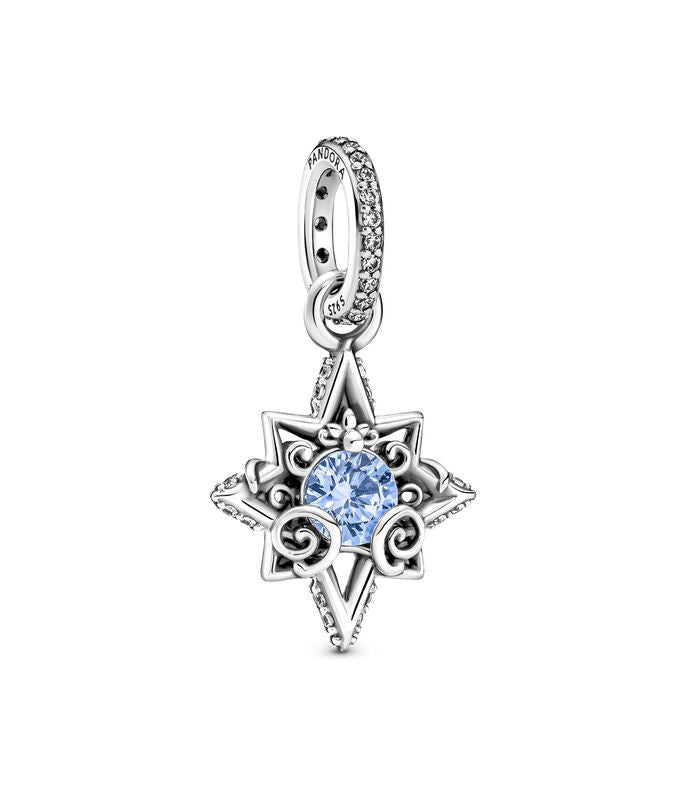 Charm Colgante Estrella Y Carruaje Azul Princesa Cenicienta Disney
