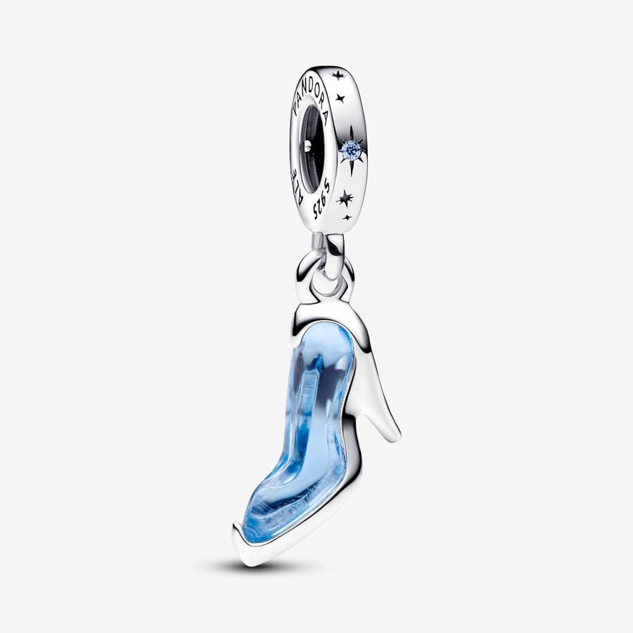 Charm Colgante Zapatilla De Cristal De Murano Princesa Cenicienta Disney Pandora