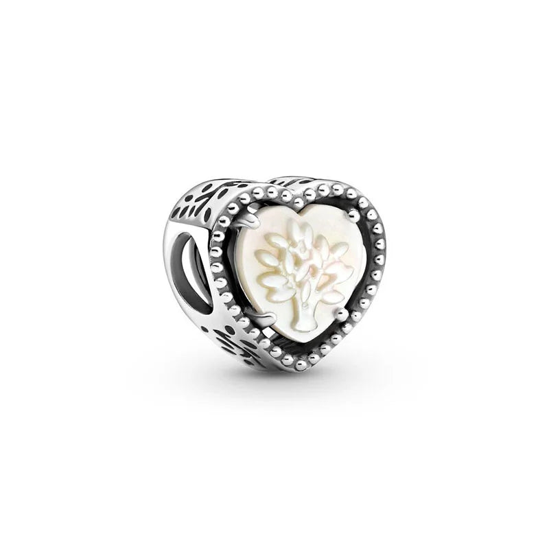 Charm Corazón Árbol De La Vida Familia Pandora