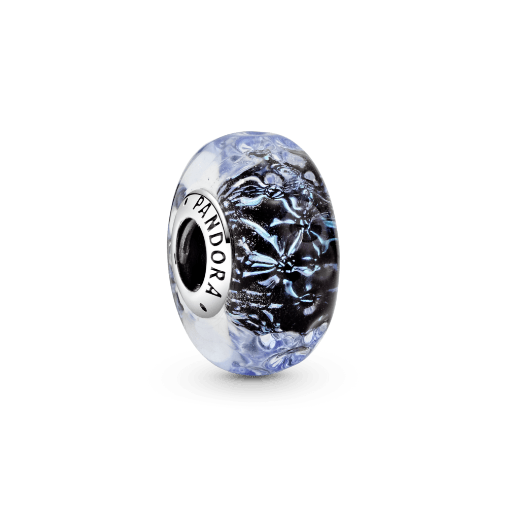Charm De Cristal De Murano Océano Azul Pandora