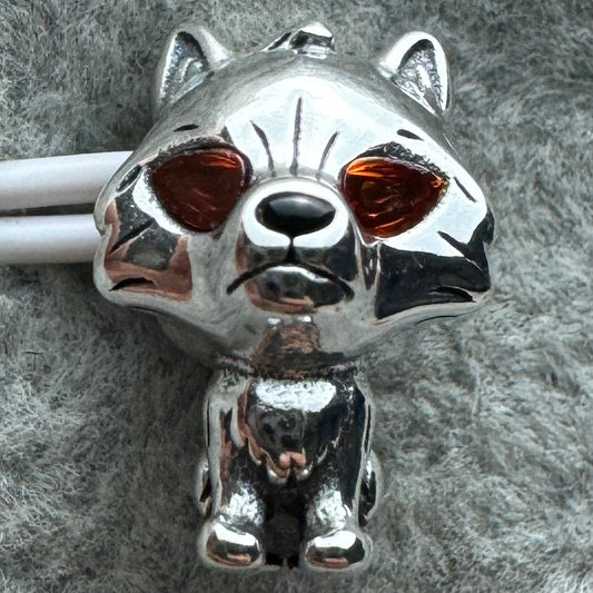 Charm Lobo Huargo Fantasma De Juego De Tronos Game Of Thrones Pandora Vista Frontal