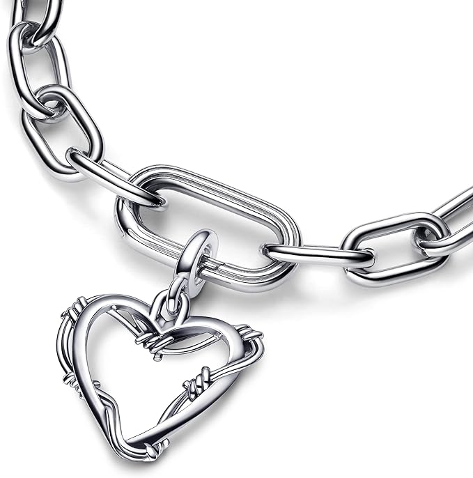 Charm Medallón Corazón Alambre ME