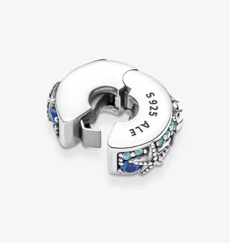 Charm Clip De Seguridad Concha Y Estrella De Mar