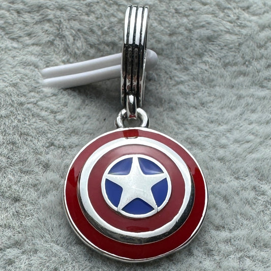 Charm Colgante Escudo Del Capitán América Marvel