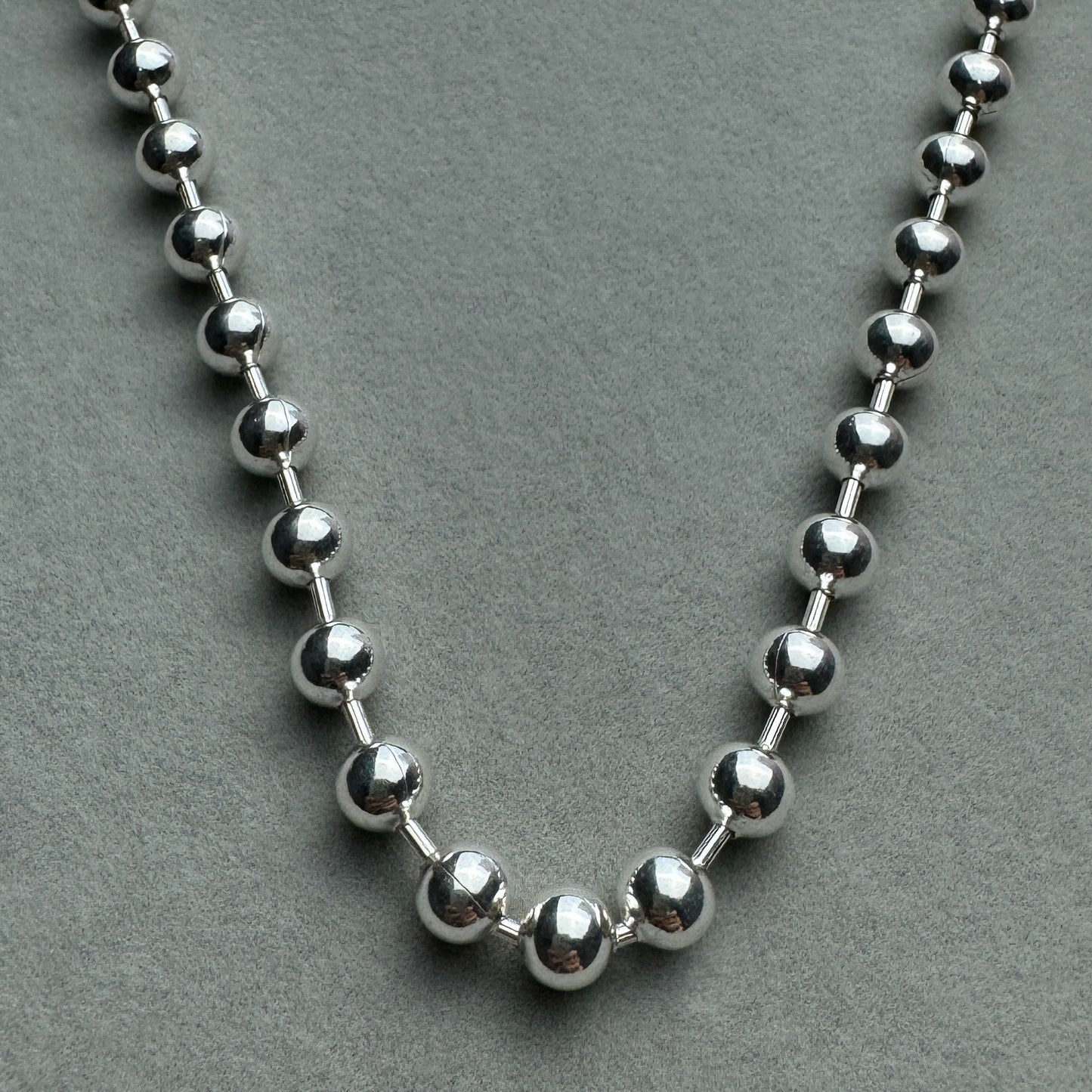 Collar Bolitas Y Eslabones 45 cm