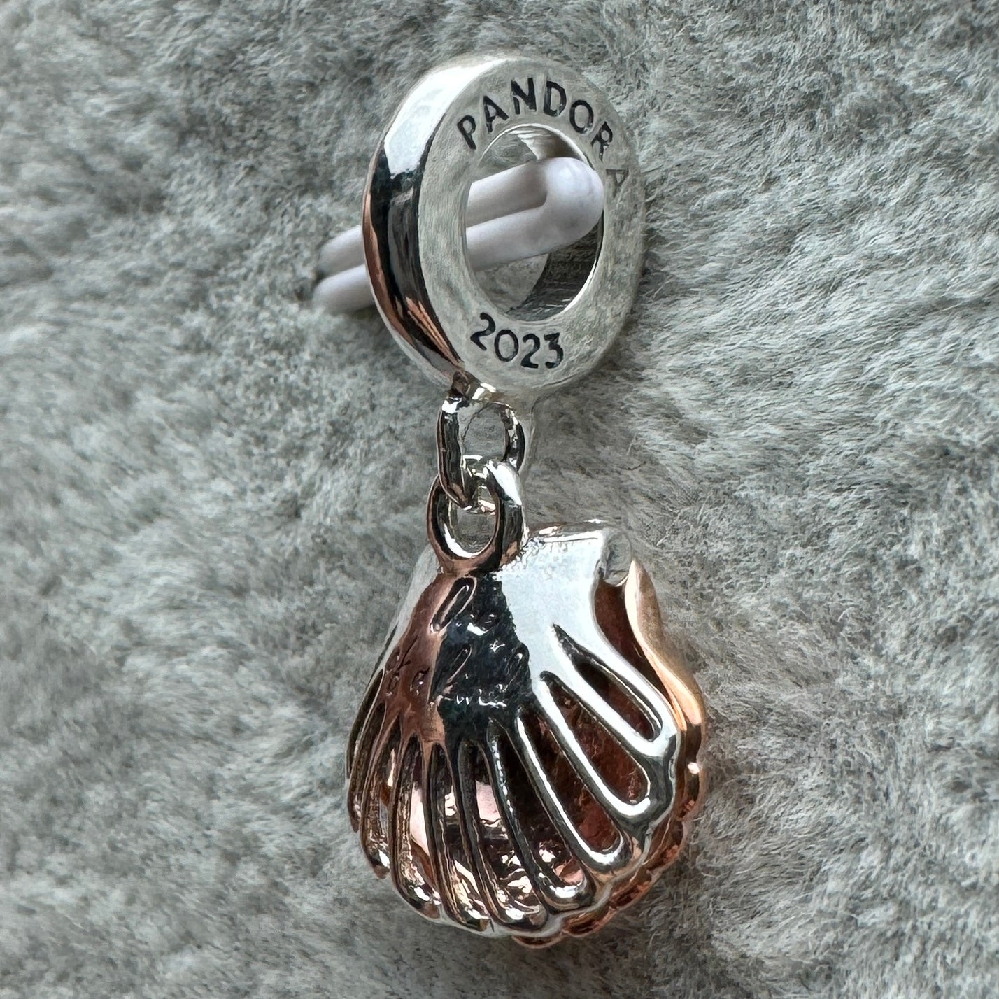 Charm Colgante Concha Que Se Abre