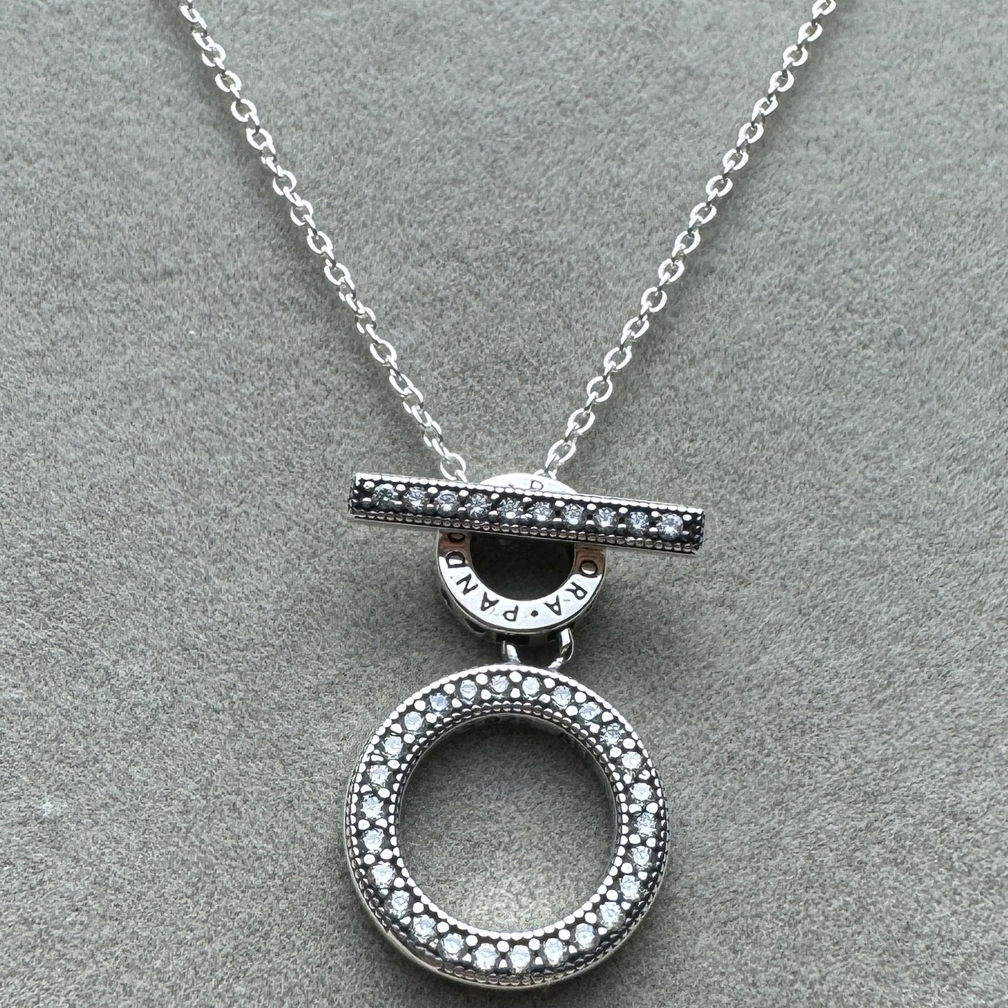 Collar Doble Aro Forma De T 50 cm (Ajustable A 48 y 46 cm)