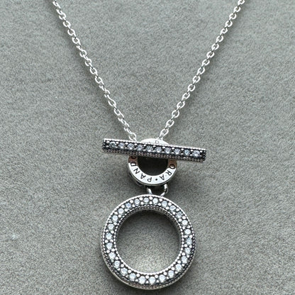 Collar Doble Aro Forma De T 50 cm (Ajustable A 48 y 46 cm)