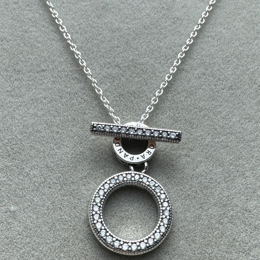 Collar Doble Aro Forma De T 50 cm (Ajustable A 48 y 46 cm)