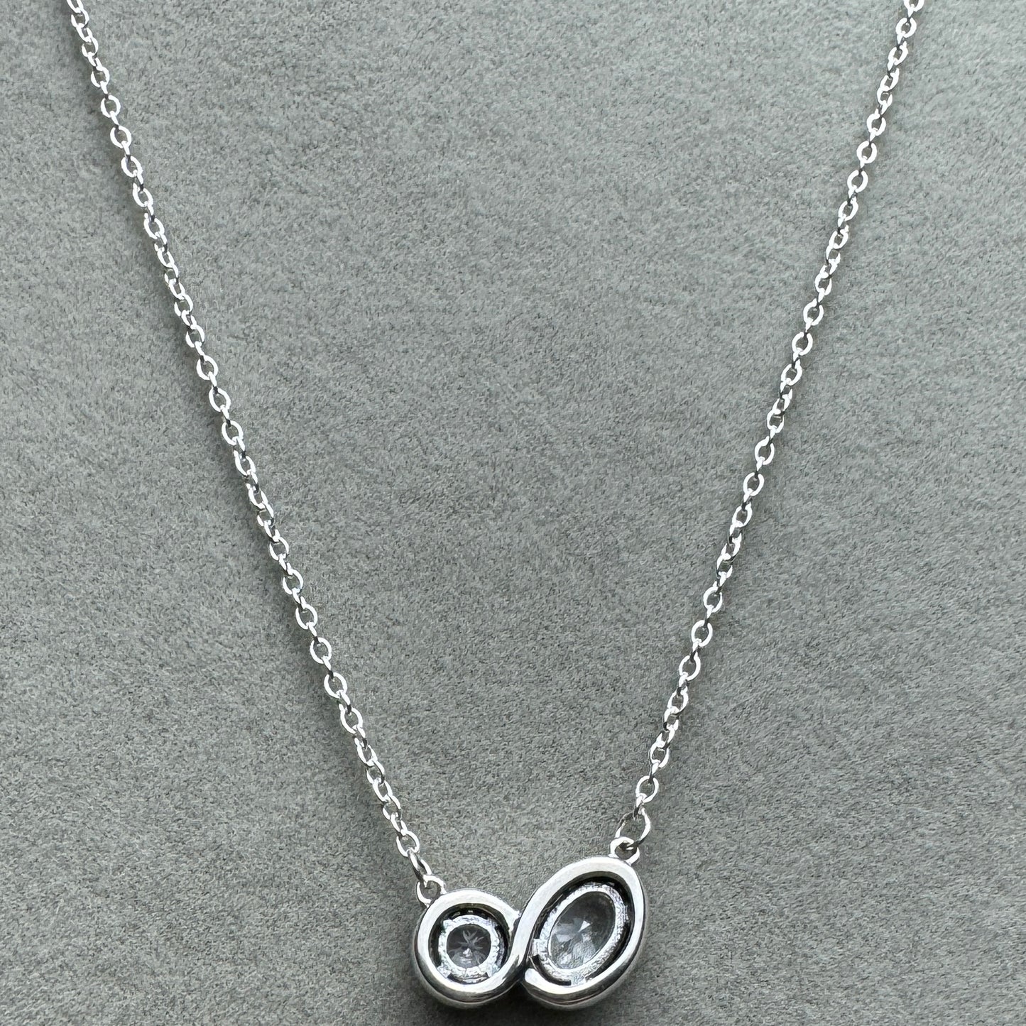 Collar Doble Halo Brillante 45 cm (Ajustable A 44, 42 Y 39 cm)