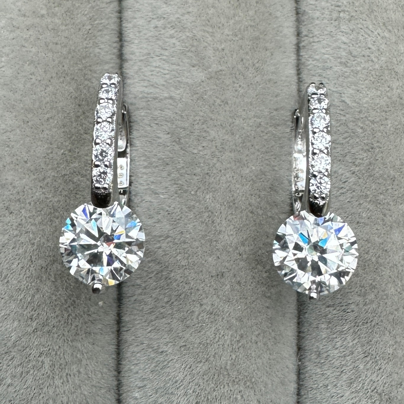 Aretes Arracadas Círculo Brillante