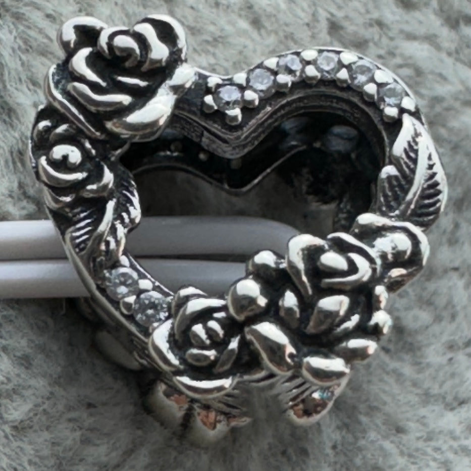 Charm Corazón Y Rosas
