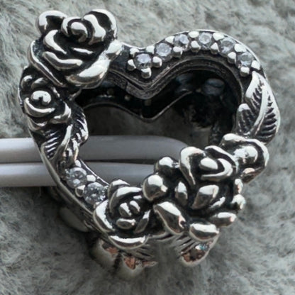 Charm Corazón Y Rosas