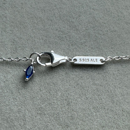 Collar Halo Azul Ovalado Brillante 45 cm (Ajustable A 42 Y 39 cm)