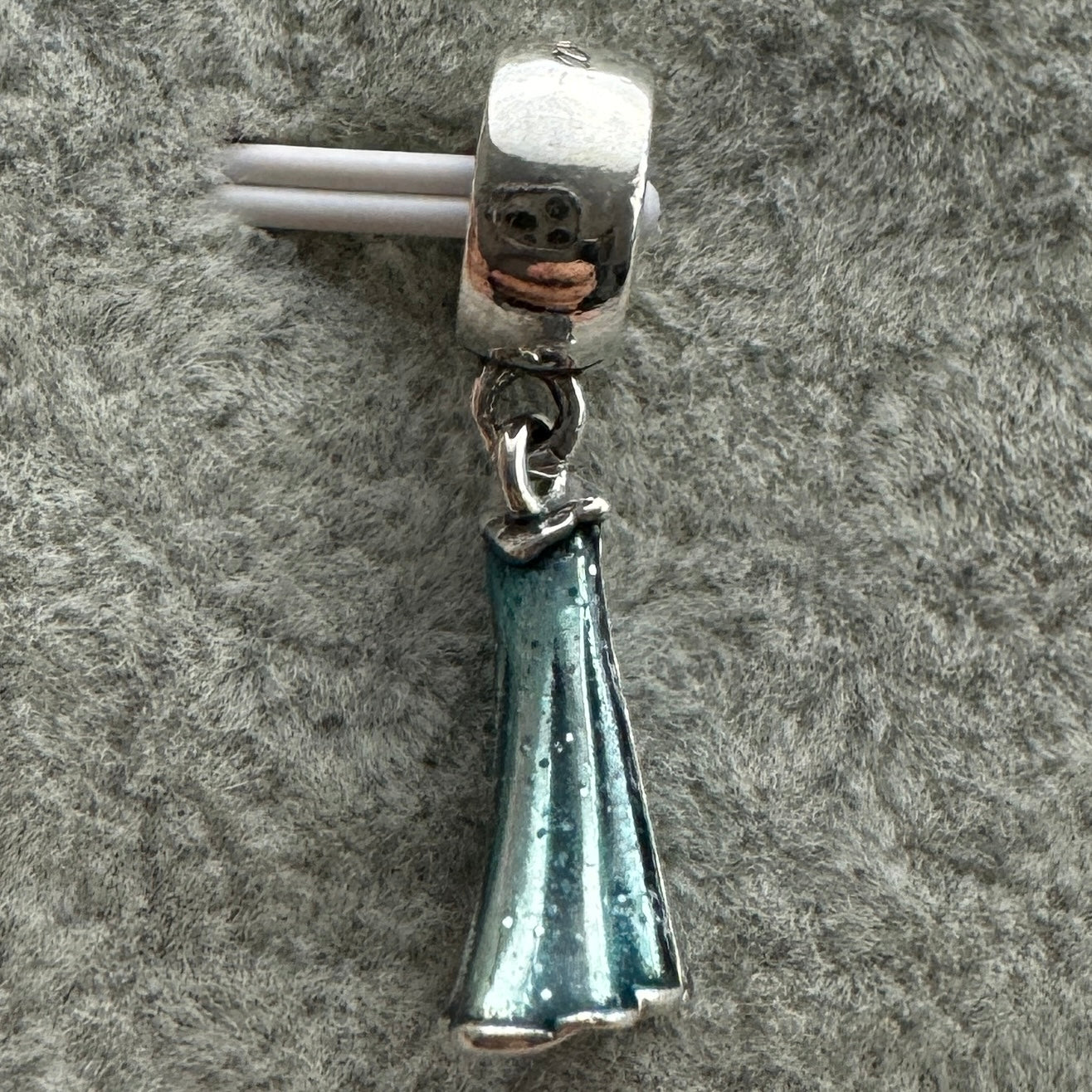 Charm Colgante Vestido Azul De Elsa