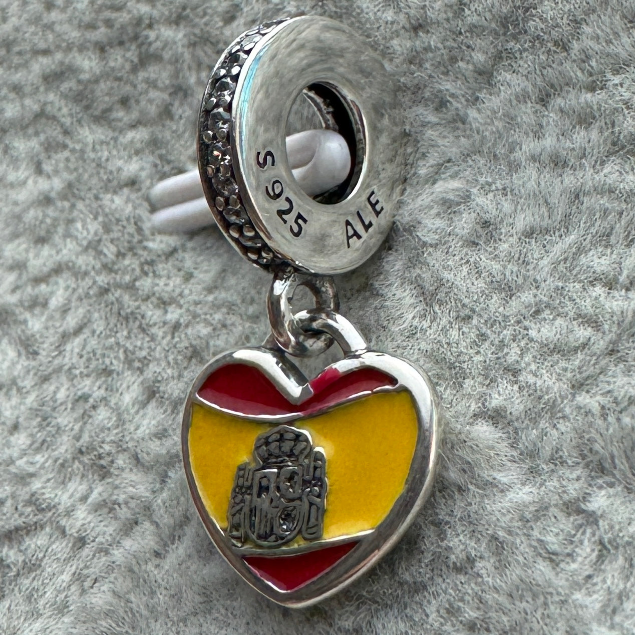 Charm Corazón Bandera De España