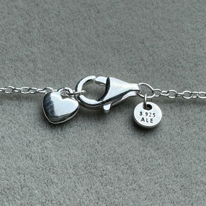 Collar Corazón Infinito 50 cm (Ajustable A 47 Y 44 cm)